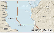 Classic Style 3D Map of Niassa Lake