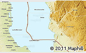 Physical 3D Map of Niassa Lake