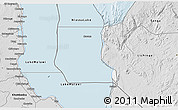 Silver Style 3D Map of Niassa Lake