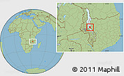 Savanna Style Location Map of Niassa Lake