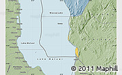 Savanna Style Map of Niassa Lake
