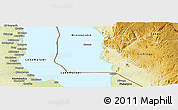 Physical Panoramic Map of Niassa Lake