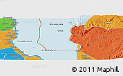 Political Panoramic Map of Niassa Lake