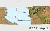 Satellite Panoramic Map of Niassa Lake