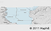 Silver Style Panoramic Map of Niassa Lake