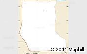 Classic Style Simple Map of Niassa Lake