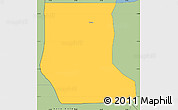 Savanna Style Simple Map of Niassa Lake