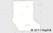 Classic Style Simple Map of Licincha, cropped outside