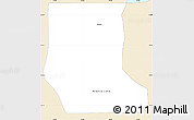 Classic Style Simple Map of Licincha, single color outside