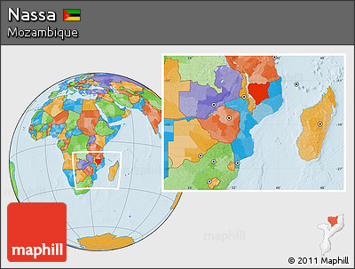 Political Location Map of Nassa, within the entire country