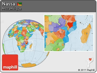 Political Location Map of Nassa, within the entire country