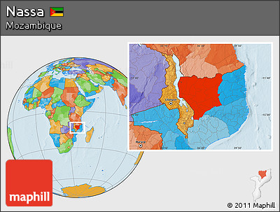 Political Location Map of Nassa
