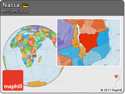 Political Location Map of Nassa