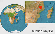 Satellite Location Map of Nassa, within the entire country