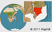 Satellite Location Map of Nassa, highlighted country