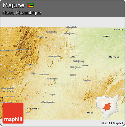 Physical 3D Map of Majune