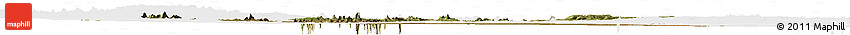 Satellite Horizon Map of Majune, single color outside