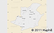 Classic Style Map of Majune, single color outside