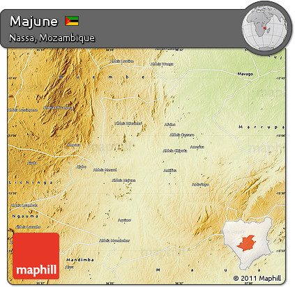 Physical Map of Majune