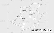Silver Style Map of Majune, single color outside