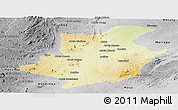 Physical Panoramic Map of Majune, desaturated