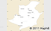 Classic Style Simple Map of Majune, single color outside