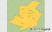 Savanna Style Simple Map of Majune, cropped outside
