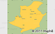 Savanna Style Simple Map of Majune, single color outside