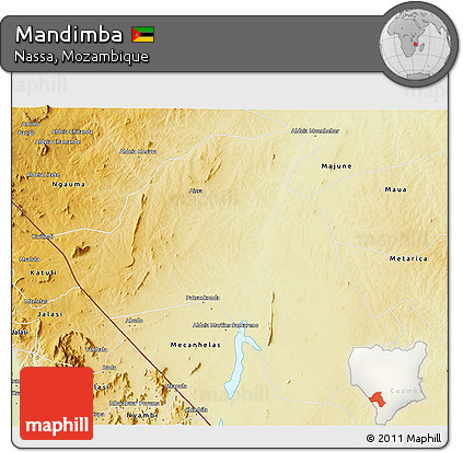 Physical 3D Map of Mandimba