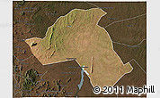 Satellite 3D Map of Mandimba, darken