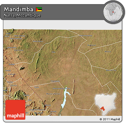 Satellite 3D Map of Mandimba