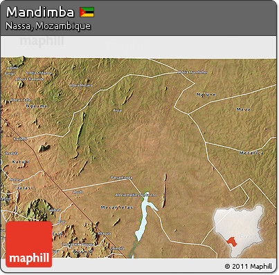 Satellite 3D Map of Mandimba