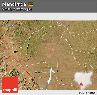 Satellite 3D Map of Mandimba