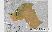 Satellite 3D Map of Mandimba, lighten, desaturated