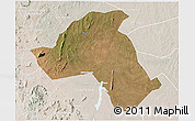 Satellite 3D Map of Mandimba, lighten