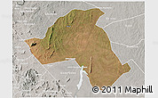 Satellite 3D Map of Mandimba, lighten, semi-desaturated