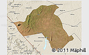 Satellite 3D Map of Mandimba, shaded relief outside