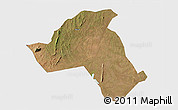 Satellite 3D Map of Mandimba, single color outside