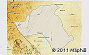 Shaded Relief 3D Map of Mandimba, physical outside