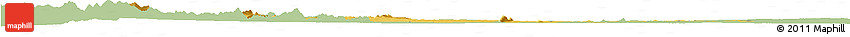 Savanna Style Horizon Map of Mandimba, single color outside
