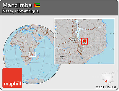 Gray Location Map of Mandimba