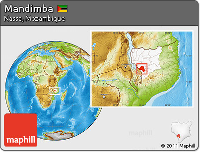 Physical Location Map of Mandimba, highlighted parent region