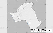 Gray Map of Mandimba, single color outside