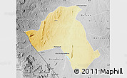 Physical Map of Mandimba, desaturated