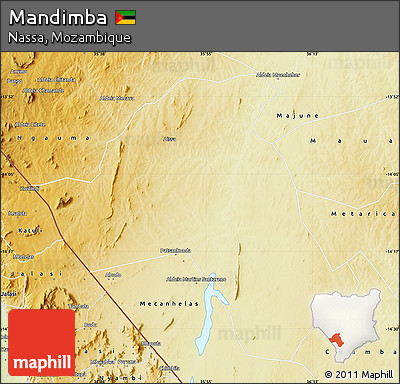 Physical Map of Mandimba