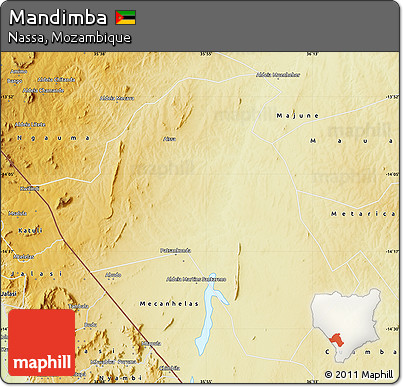 Physical Map of Mandimba