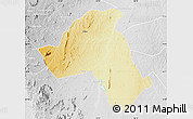 Physical Map of Mandimba, lighten, desaturated