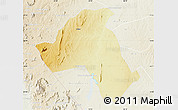 Physical Map of Mandimba, lighten