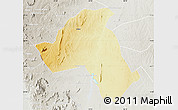 Physical Map of Mandimba, lighten, semi-desaturated