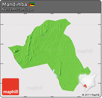 Political Map of Mandimba, cropped outside
